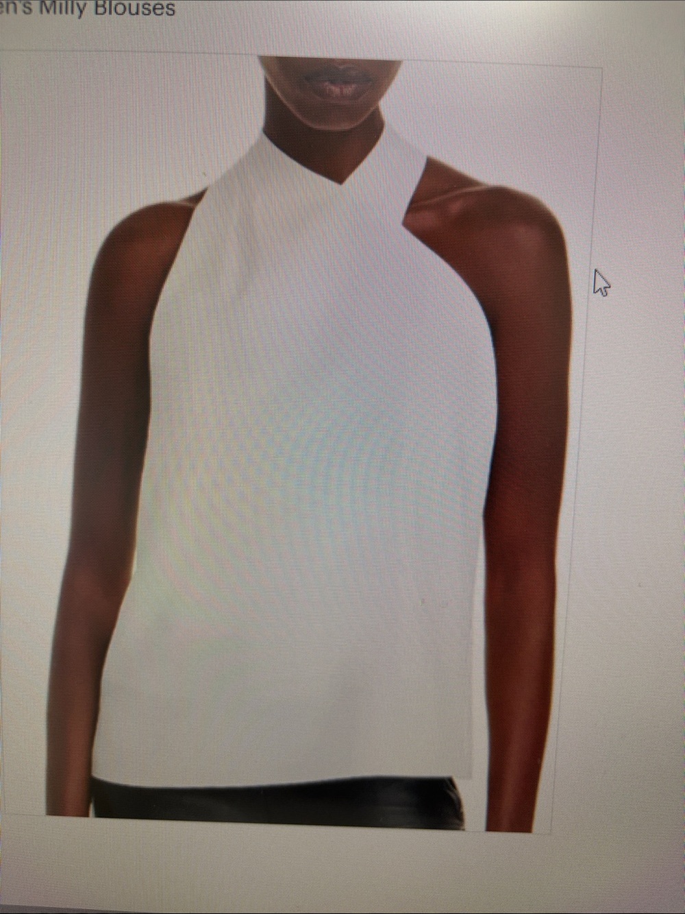 Milly Preston Cady Top/Women's ecru Halter Neck Sleeveless. NTW Medium
